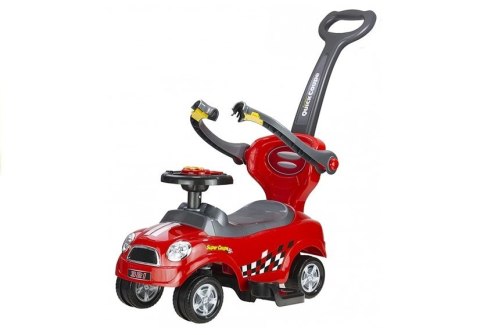 Jeździk Pchacz z Prowadnicą Coupe Czerwony LEAN CARS