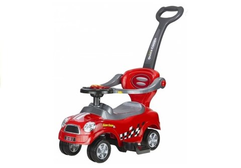 Jeździk Pchacz z Prowadnicą Coupe Czerwony LEAN CARS
