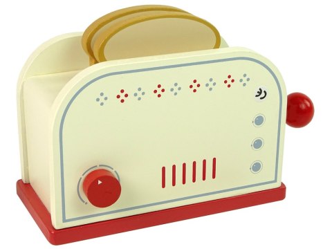 Drewniany Toster Akcesoria Śniadanie Kuchnia Dzieci LEAN Toys