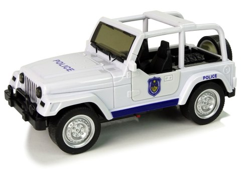 Samochód Terenowy Auto Policyjne Białe LEAN Toys