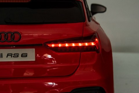 Pojazd na Akumulator Audi RS6 BRD-2118 Czerwony LEAN CARS