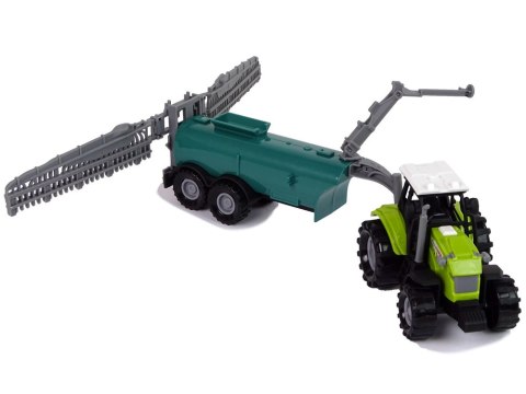 Traktor Rolniczy z Opryskiwaczem Farma Dźwięk Zielony LEAN Toys