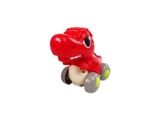 Dinozaur Na Kółkach T-Rex Czerwony Figurka LEAN Toys