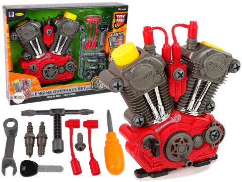 Zestaw Majsterkowicza Silnik Do Rozkręcania Światło Dźwięk LEAN Toys