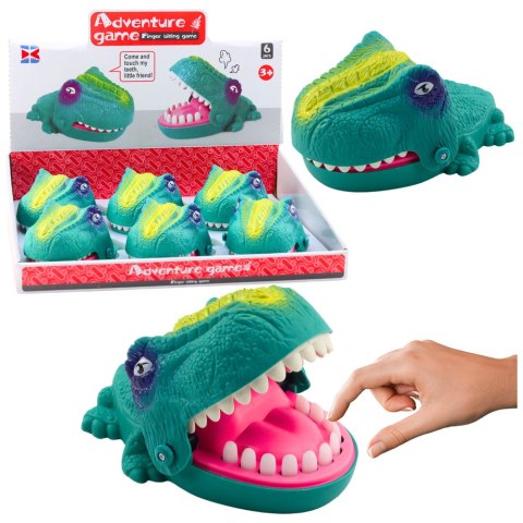 Gra Zręcznościowa Gryzący Atakujący Dinozaur Zielony LEAN Toys