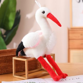Pluszowy Bocian Ptak Pluszak Maskotka Przytulanka 37cm LEAN Toys