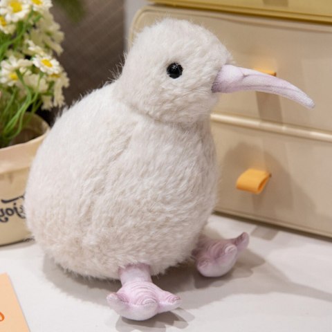 Pluszowy Ptak Kiwi Pluszak Maskotka Przytulanka Biały 21cm LEAN Toys