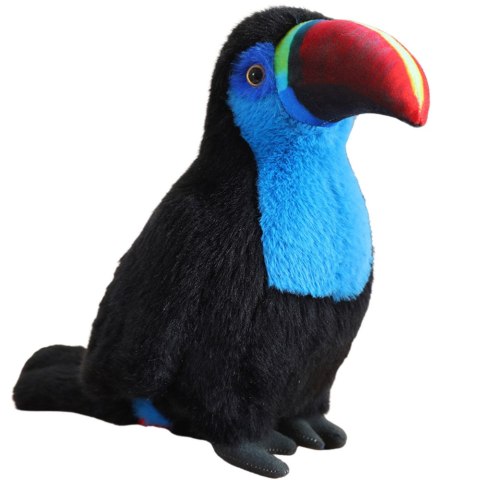 Pluszowy Ptak Tukan Maskotka Przytulanka Niebieski 35cm LEAN Toys