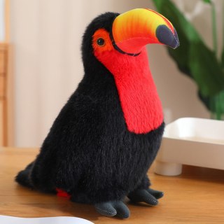 Pluszowy Ptak Tukan Pluszak Maskotka Przytulanka Czerwony 35cm LEAN Toys