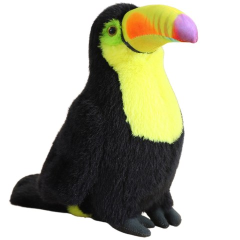 Pluszowy Ptak Tukan Pluszak Maskotka Przytulanka Żółty 30cm LEAN Toys