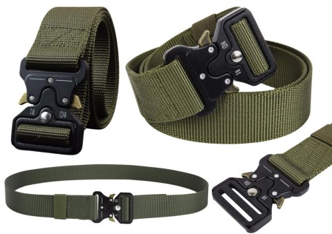 Taktyczny Pas Militarny Parciany Czarny 120 x 3,8cm LEAN