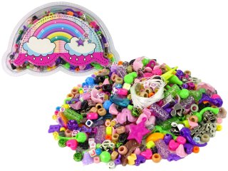 Zestaw Kolorowych Koralików DIY Biżuteria LEAN Toys