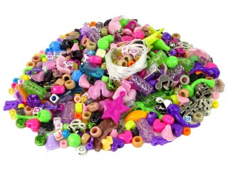 Zestaw Kolorowych Koralików DIY Biżuteria LEAN Toys