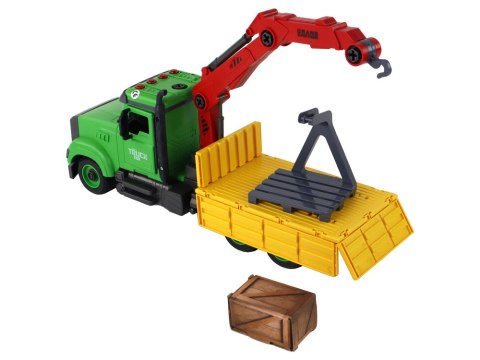Pojazd Wywrotka Dźwig do Skręcania Rozkręcania DIY LEAN Toys
