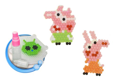 Zestaw Koralików Wodnych DIY Magiczne Koraliki 8 Kolorów Świnki LEAN Toys