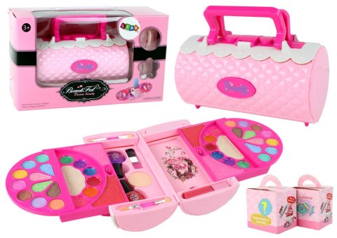 Zestaw Piękności Do Makijażu W Kuferku Cienie Do Powiek Różowy LEAN Toys