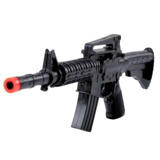 Karabin Zabawkowy Mechaniczny Dźwięk Strzałów Czarny 32cm LEAN TOYS