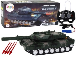 Czołg RC Zdalnie Sterowany Zielony Moro LEAN Toys