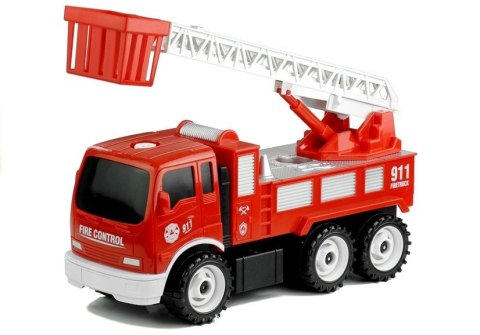 Wóz Strażacki Do Rozkręcania Drabina + Narzędzia LEAN Toys