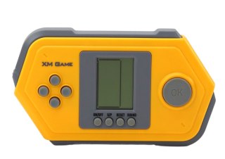 Gra Konsola Elektroniczna Tetris Brick Game Szaro - Żółta LEAN Toys