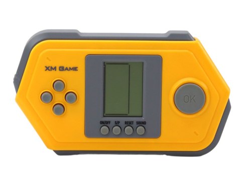 Gra Konsola Elektroniczna Tetris Brick Game Szaro - Żółta LEAN Toys