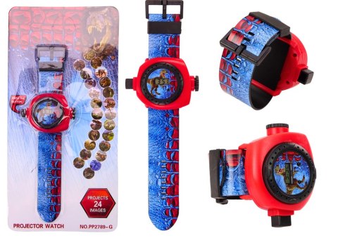 Zegarek Elektroniczny Z Projektorem Dinozaurów 24 Slajdy LEAN Toys