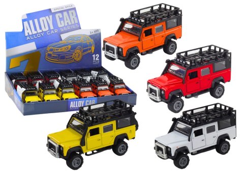 Autko Terenowe 1:32 Światła Dźwięki Napęd Otwierane Drzwi Metalowy LEAN Toys