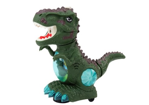 Dinozaur Tańczący Czujnik Przeszkód Światła Dźwięki Zielony LEAN Toys
