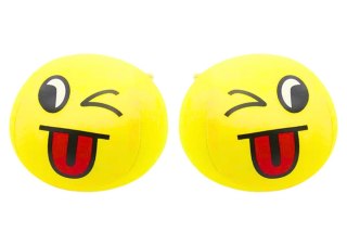 Miękka Piłeczka Piłka Buźka Emoji Żółta 9cm LEAN TOYS