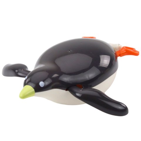 Pływający Pingwinek Nakręcany Do Kąpieli Zabawka Do Wody Szary 14,5 cm LEAN TOYS