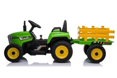 Traktor na Akumulator z Przyczepą XMX611 Zielony LEAN CARS