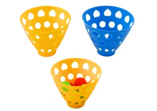Gra Zręcznościowa Łapacz Wyrzutnia Piłek Koszyczki LEAN Toys