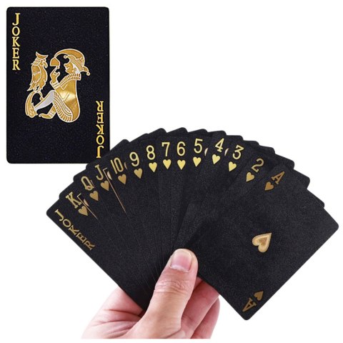Karty Do Gry Towarzyskiej Eleganckie Banknot Dolar Czarne Talia 54 Karty LEAN TOYS