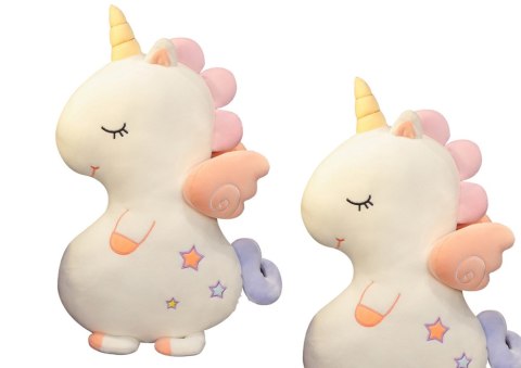 Maskotka Pluszowa Przytulanka Uroczy Jednorożec Biały 50cm LEAN Toys
