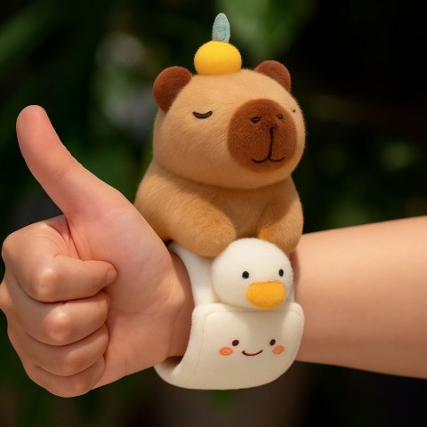 Pluszowa Opaska Samozaciskowa Na Rękę Gęś z Kapibarą LEAN Toys