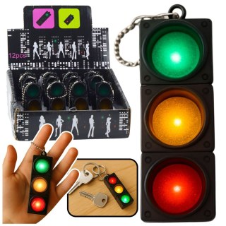Brelok Sygnalizator Świetlny Migający Edukacyjny Światła Drogowe LEAN TOYS