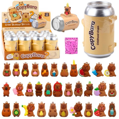 Figurka Kapibary Brelok Niespodzianka Karty W Puszce LEAN TOYS