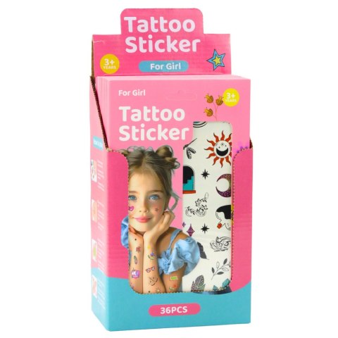 Zestaw Tatuaże Zmywalne Dla Dzieci Wzory Kwiaty 60 Wzorów LEAN TOYS