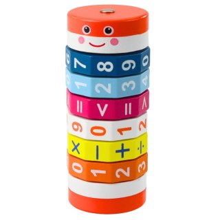 Edukacyjny Walec Matematyczny Dla Dzieci Układanka Nuka Liczenia LEAN Toys