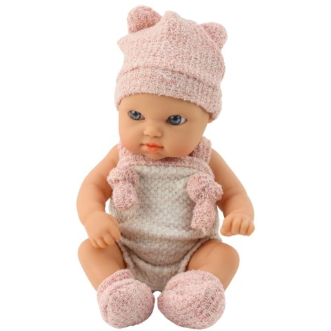 Lalka Bobas Niemowlak Różowe Ubranko Czapeczka Śliniaczek 18 cm LEAN Toys