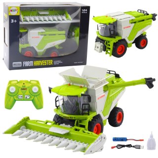 Kombajn Z Hederem Do Kukurydzy 2w1 Zdalnie Sterowany RC Efekt Pary 2.4G LEAN Toys