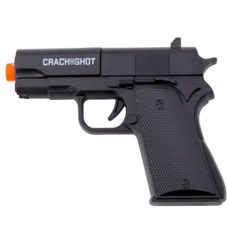 Mini Pistolet Broń Na Naboje I Łuski Czarny 13,5 cm LEAN TOYS