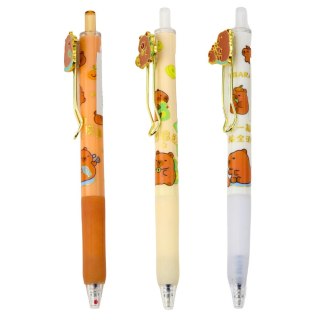 Długopis Żelowy Kapibara Niebieski Tusz 0.5mm 14cm Mix LEAN