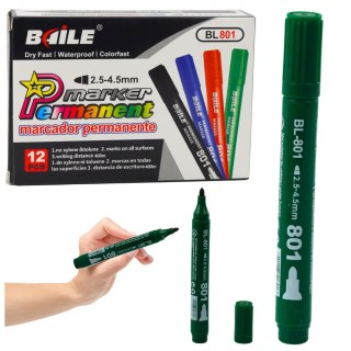 Marker Permanentny Wodoodporny Zielony 2,5-4,5 mm LEAN