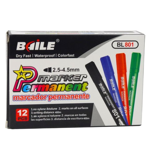 Marker Permanentny Wodoodporny Zielony 2,5-4,5 mm LEAN