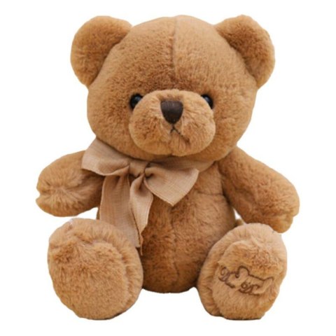 Pluszowa Maskotka Przytulanka Duży Miś Z Kokardką Brązowy 40cm LEAN Toys