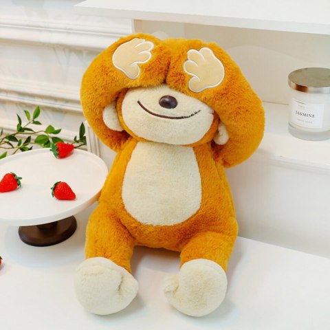 Pluszowa Maskotka Przytulanka Małpka Z Magnesami Brązowa 23cm LEAN Toys