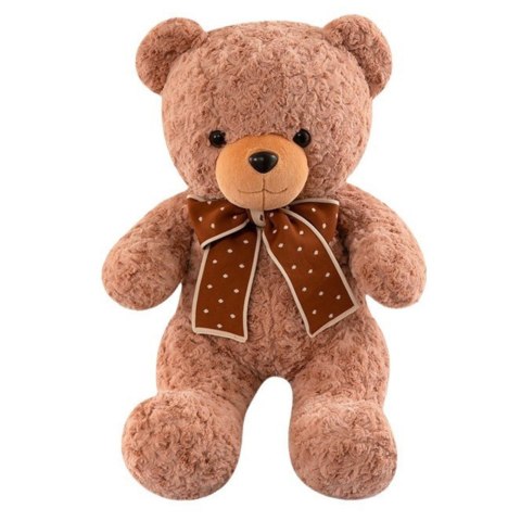Pluszowa Maskotka Przytulanka Miś Z Kokardą W Groszki 45cm LEAN Toys