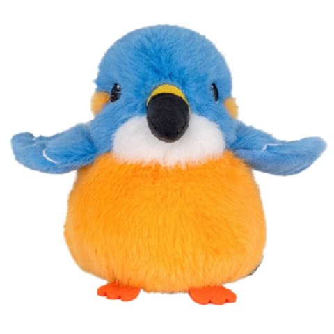 Pluszowa Maskotka Przytulanka Ptak Niebiesko Pomarańczowy 12cm LEAN Toys