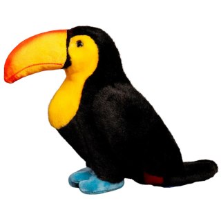 Pluszowa Maskotka Przytulanka Tukan Czarny 25cm LEAN Toys
